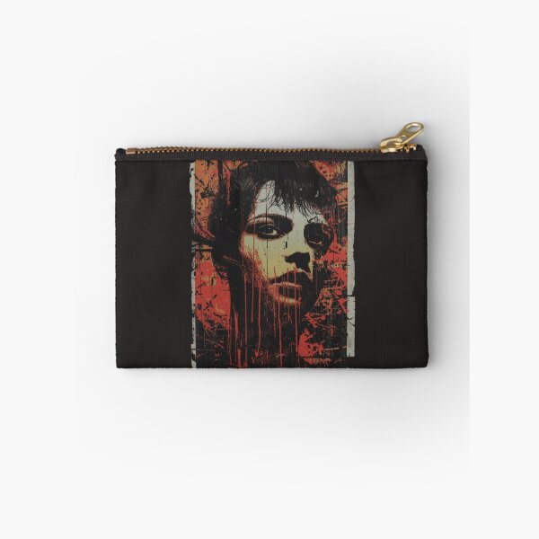 Item preview, Grunge Punk Girl Portrait Red Splatter Street Art designed and sold by ERODED SELF.