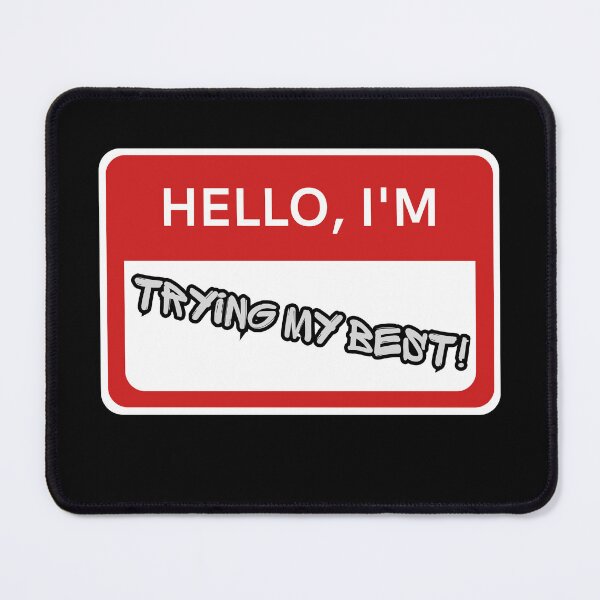 Item preview, Trying my best! designed and sold by Typography Mall.