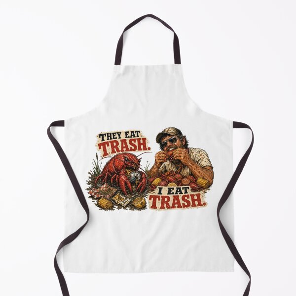 Item preview, They Eat Trash I Eat Trash Funny Cajun Crawfish Boil Design designed and sold by It's Heritage Hoss.
