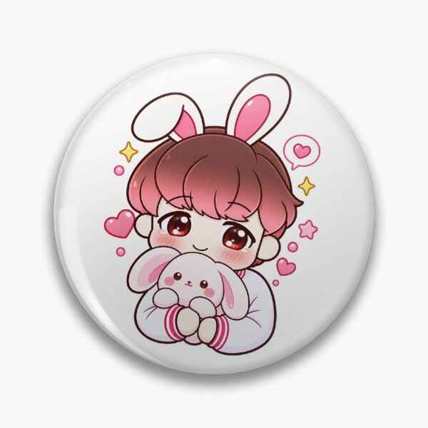 Item preview, Introvert Bunny Boy Hugging Plush Kawaii Character designed and sold by jkrkoko.