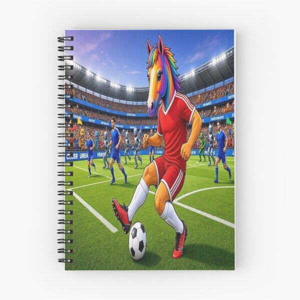 Item preview, Rainbow Horse Football Soccer Star in Stadium designed and sold by Breezes-of-Ida.