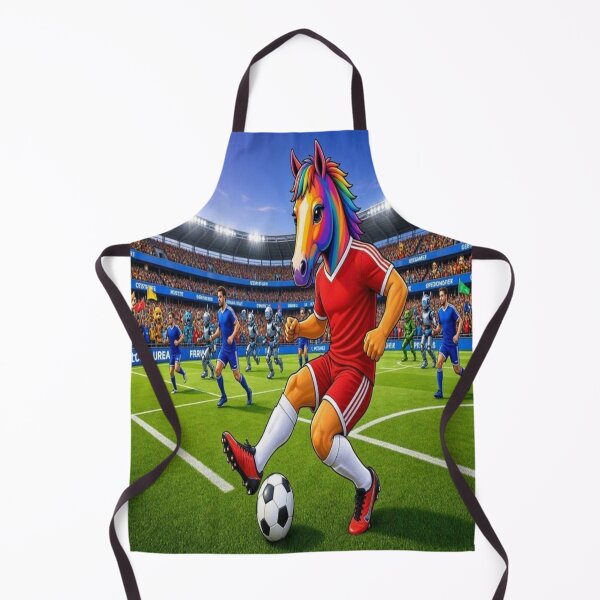 Item preview, Rainbow Horse Football Soccer Star in Stadium designed and sold by Breezes-of-Ida.