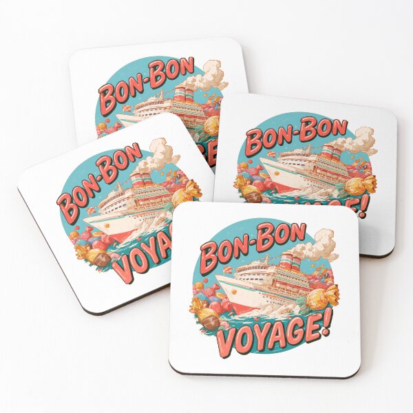 Item preview, Bon-Bon Voyage! Whimsical Cruise Ship Travel Pun designed and sold by Ignorant-Artist.