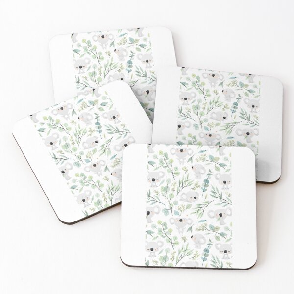 Item preview, Koala and Eucalyptus Pattern 8 designed and sold by ChadIvey.