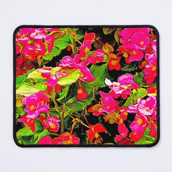 Item preview, Vibrant, Pink and Red Begonia Flowers, Digital Art designed and sold by AMacGPhilly.
