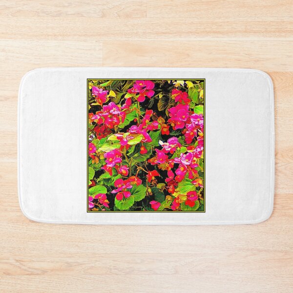 Item preview, Vibrant, Pink and Red Begonia Flowers, Digital Art designed and sold by AMacGPhilly.