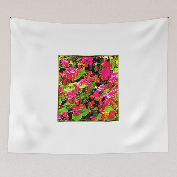 Item preview, Vibrant, Pink and Red Begonia Flowers, Digital Art designed and sold by AMacGPhilly.