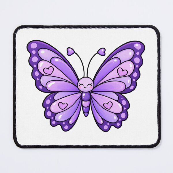 Item preview, Cute Purple Butterfly with Hearts designed and sold by Kiralemon.