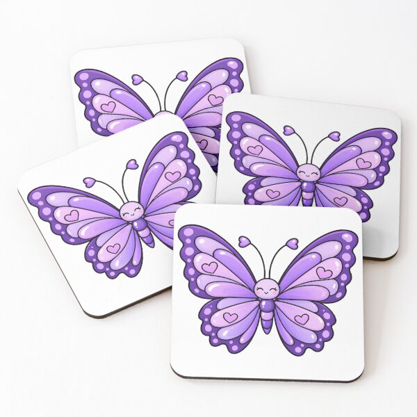 Item preview, Cute Purple Butterfly with Hearts designed and sold by Kiralemon.