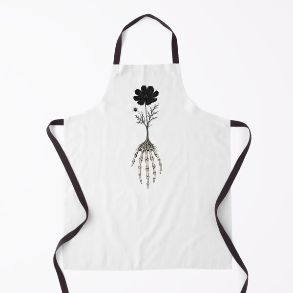 Item preview, Skeletal Hand Black Flower Gothic Botanical Illustration designed and sold by Artmares.