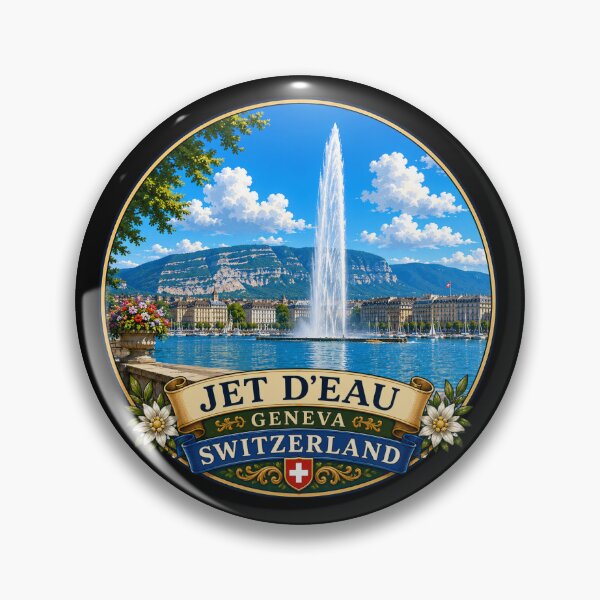 Artikelvorschau, Jet d'Eau, Genf, Schweiz entworfen und verkauft von Myra365Art.