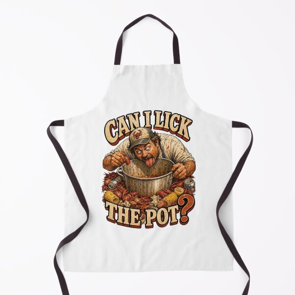 Item preview, Can I Lick the Pot Funny Crawfish Boil Cook Humor Design designed and sold by It's Heritage Hoss.