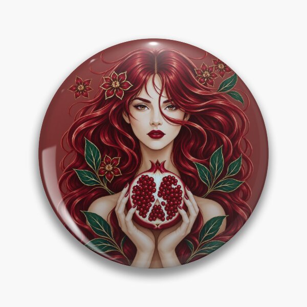 Item preview, Persephone Goddess of Spring and Pomegranate  designed and sold by MythicMood.