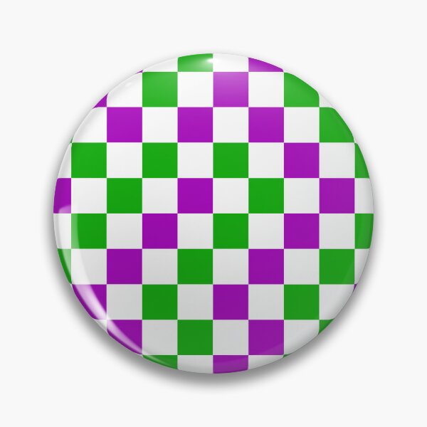Item preview, Purple And Green Checkered Design White  designed and sold by PatternTitan.