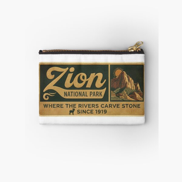 Item preview, Zion National Park Vintage Patch Retro Utah Red Rock Canyon Hiking Souvenir designed and sold by LittleArij.
