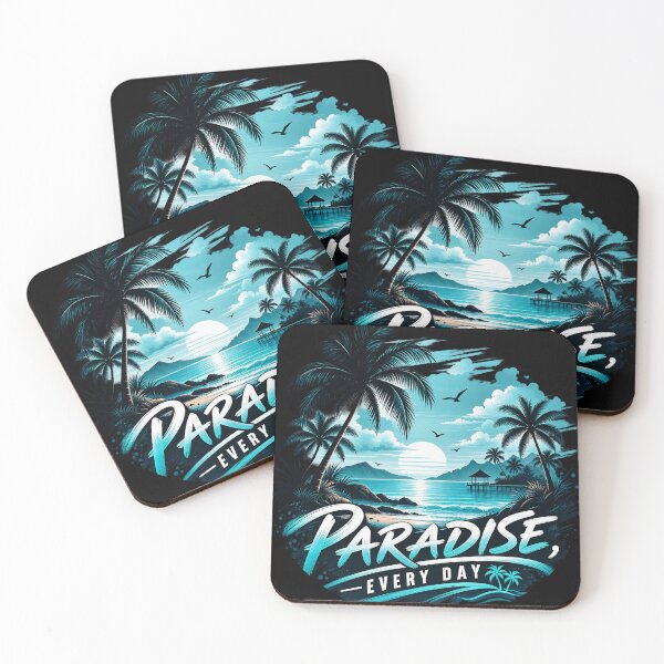 Item preview, Tropical Beach T-Shirt Design designed and sold by findsgeneral.