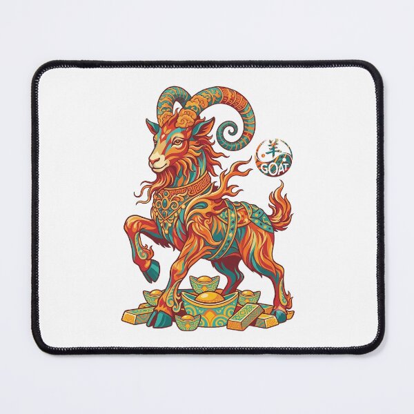 Item preview, Majestic Fire Goat 2027 Chinese Zodiac Lunar New Year Wealth Ram designed and sold by taogiauco.