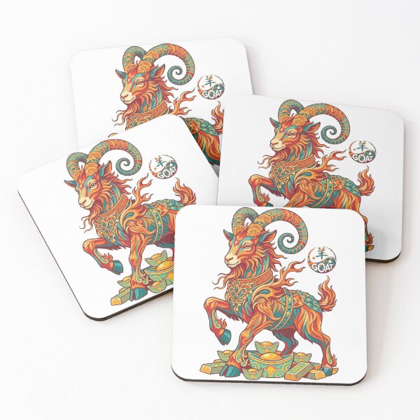 Item preview, Majestic Fire Goat 2027 Chinese Zodiac Lunar New Year Wealth Ram designed and sold by taogiauco.