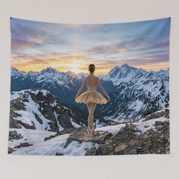 Item preview, ballet dancer in the mountains designed and sold by cutegiftcore.