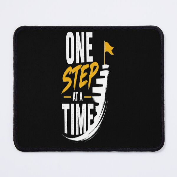 Item preview, One Step At A Time Motivational Hiking Mountain Design designed and sold by v6ziix.