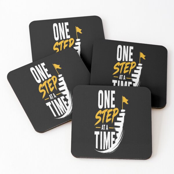 Item preview, One Step At A Time Motivational Hiking Mountain Design designed and sold by v6ziix.