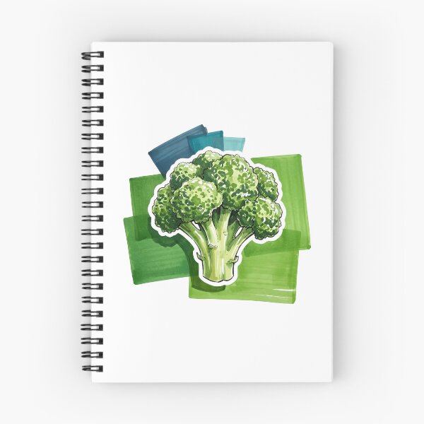 Item preview, Cute Broccoli Vinyl Sticker | Fresh Vegetable Foodie Water Bottle Decal | Hand-Drawn Watercolor Marker Veggie Art | Healthy Eating Laptop Decal designed and sold by SergioMiklos.