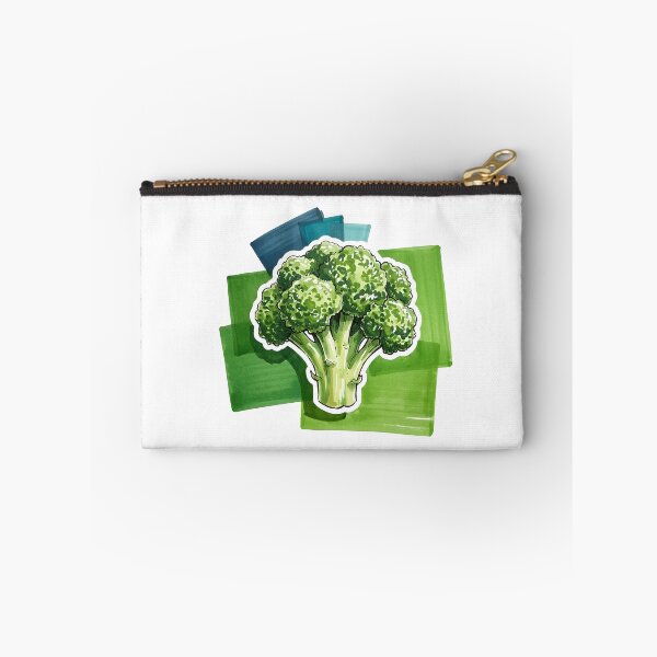 Item preview, Cute Broccoli Vinyl Sticker | Fresh Vegetable Foodie Water Bottle Decal | Hand-Drawn Watercolor Marker Veggie Art | Healthy Eating Laptop Decal designed and sold by SergioMiklos.