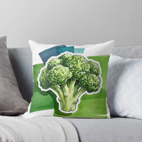 Item preview, Cute Broccoli Vinyl Sticker | Fresh Vegetable Foodie Water Bottle Decal | Hand-Drawn Watercolor Marker Veggie Art | Healthy Eating Laptop Decal designed and sold by SergioMiklos.
