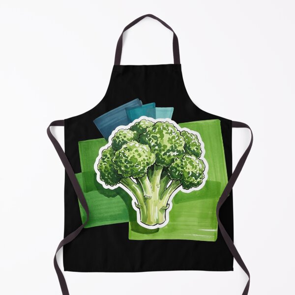 Item preview, Cute Broccoli Vinyl Sticker | Fresh Vegetable Foodie Water Bottle Decal | Hand-Drawn Watercolor Marker Veggie Art | Healthy Eating Laptop Decal designed and sold by SergioMiklos.