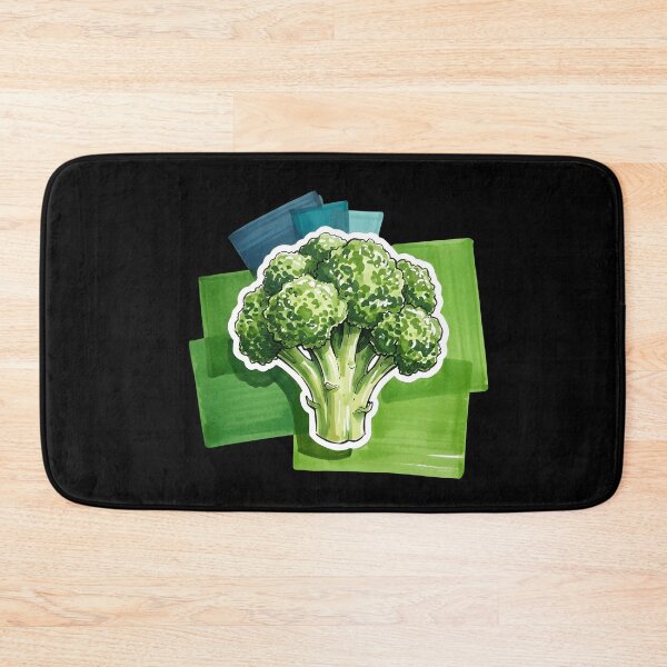 Item preview, Cute Broccoli Vinyl Sticker | Fresh Vegetable Foodie Water Bottle Decal | Hand-Drawn Watercolor Marker Veggie Art | Healthy Eating Laptop Decal designed and sold by SergioMiklos.
