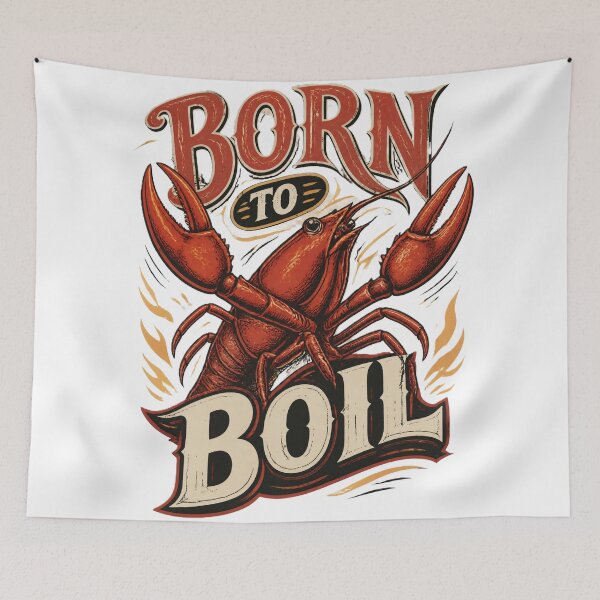 Item preview, Born To Boil Funny Cajun Crawfish Boil Spicy Mudbug Design designed and sold by It's Heritage Hoss.