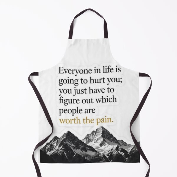 Item preview, Everyone In Life Is Going To Hurt You Mountain Quote Sticker designed and sold by Scro-Ciob-Shop.