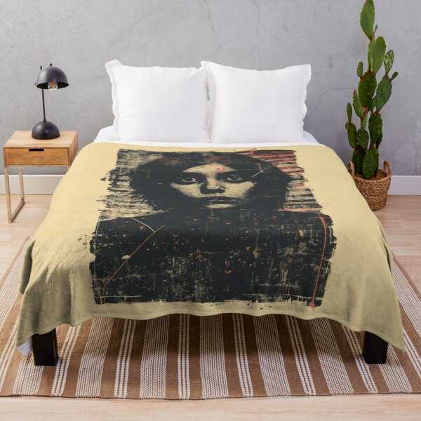 Item preview, Distressed Goth Girl Portrait Industrial Grunge Art designed and sold by ERODED SELF.
