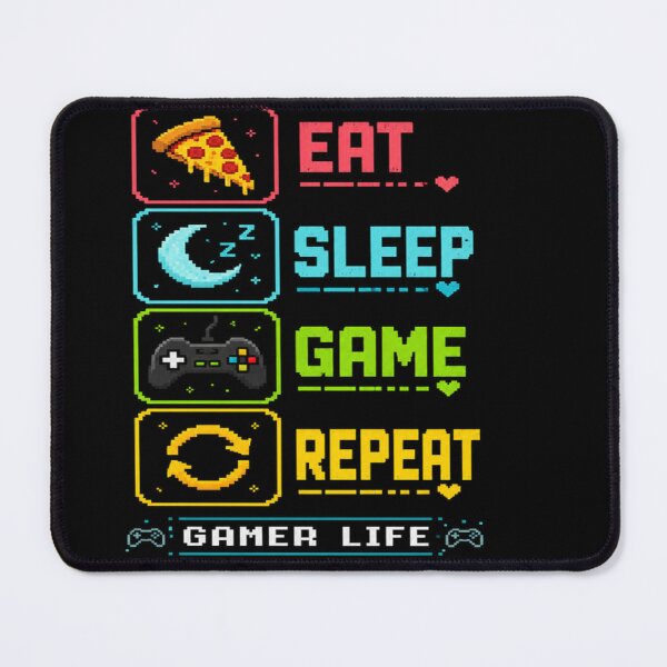 Item preview, Eat Sleep Game Repeat Gamer Life Retro Pixel Art Gaming Design designed and sold by TulipsArtDesigns .