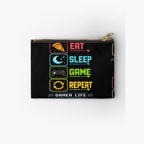 Item preview, Eat Sleep Game Repeat Gamer Life Retro Pixel Art Gaming Design designed and sold by TulipsArtDesigns .