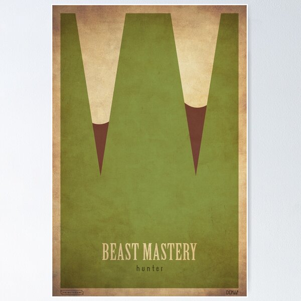 Item preview, Beast Mastery Hunter - WoW Minimalism designed and sold by dcmjs.