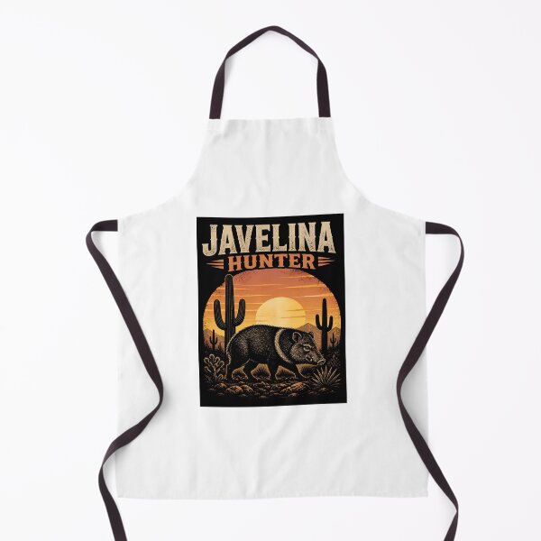 Item preview, Vintage Javelina Hunter Desert Sunset Pecary Hunting designed and sold by Art-Arcade6.