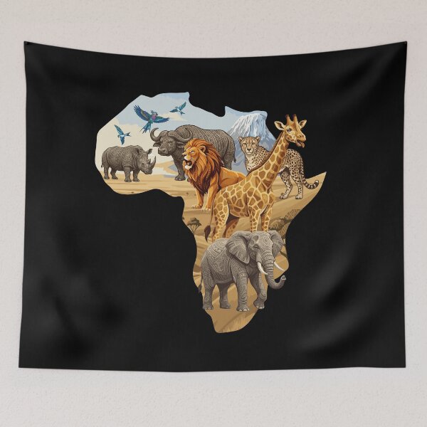 Item preview, African wildlife - visit Africa designed and sold by Wolagno.