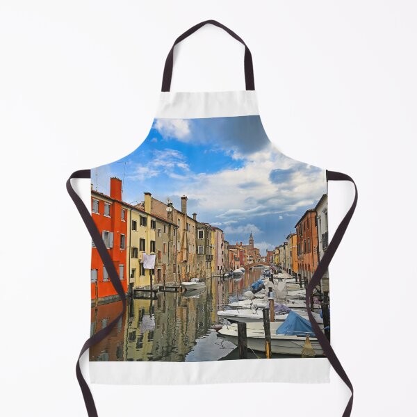 Item preview, Vibrant colorful houses along Vena Canal in Chioggia, Italy designed and sold by goceris.