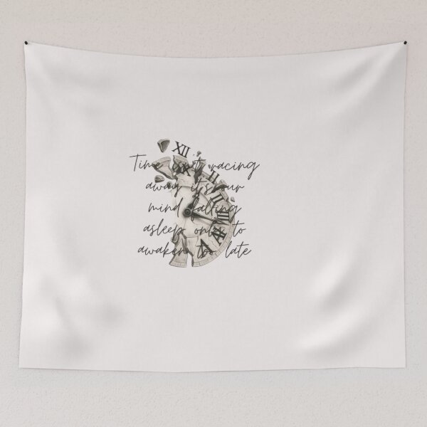 Item preview, Time isn't racing away it's our mind falling asleep only to awaken too late Shirt, Quote tshirt Ladies or Adult Fit Slogan Positive Motivational designed and sold by Zosef-artist.