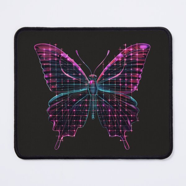 Item preview, butterfly with a panel designed and sold by RetroWaveArtCo.