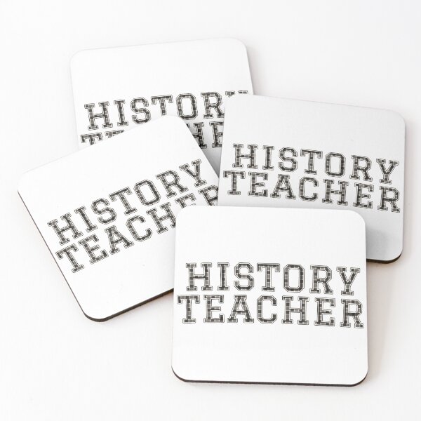 Item preview, History Teacher Black White Buffalo Check Varsity Letter designed and sold by Worn & Witty.
