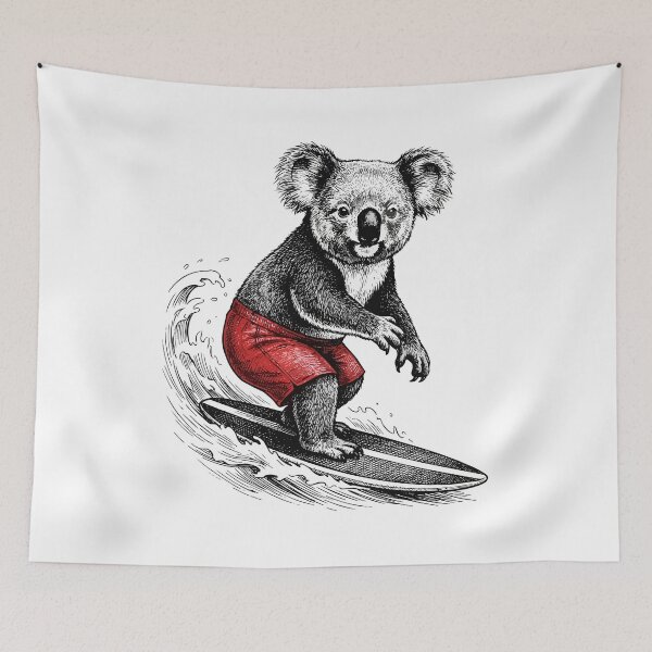 Item preview, Surfing Koala designed and sold by PixelCatalyst.
