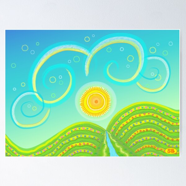 Item preview, Rolling Hills of Summer designed and sold by Susan  Bird Artwork.