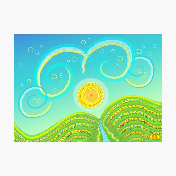 Item preview, Rolling Hills of Summer designed and sold by Susan  Bird Artwork.