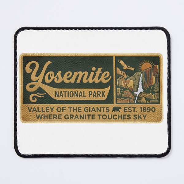 Item preview, Yosemite National Park Vintage Patch Retro California Hiking Nature Travel Souvenir designed and sold by LittleArij.