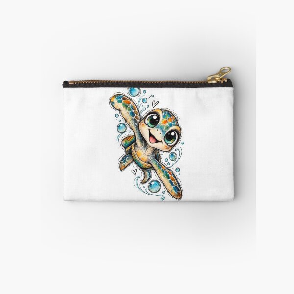 Item preview, Cute Little Sea Turtle with Bubbles designed and sold by Snurly.