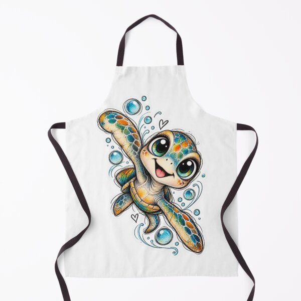 Item preview, Cute Little Sea Turtle with Bubbles designed and sold by Snurly.