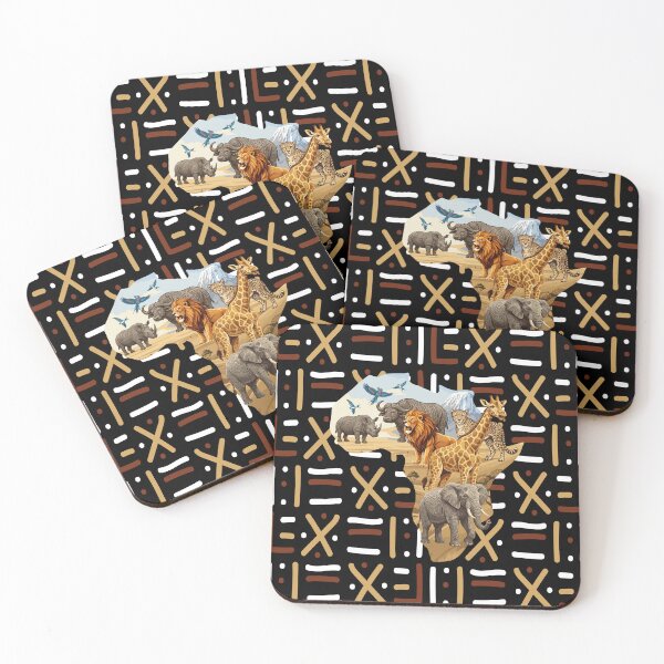 Item preview, Bogolan - African Wildlife designed and sold by Wolagno.