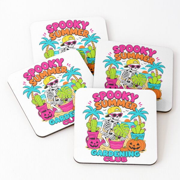Item preview, Funny Spooky Summer Gardening Club Skeleton Graphic Tee designed and sold by Design Vibras.